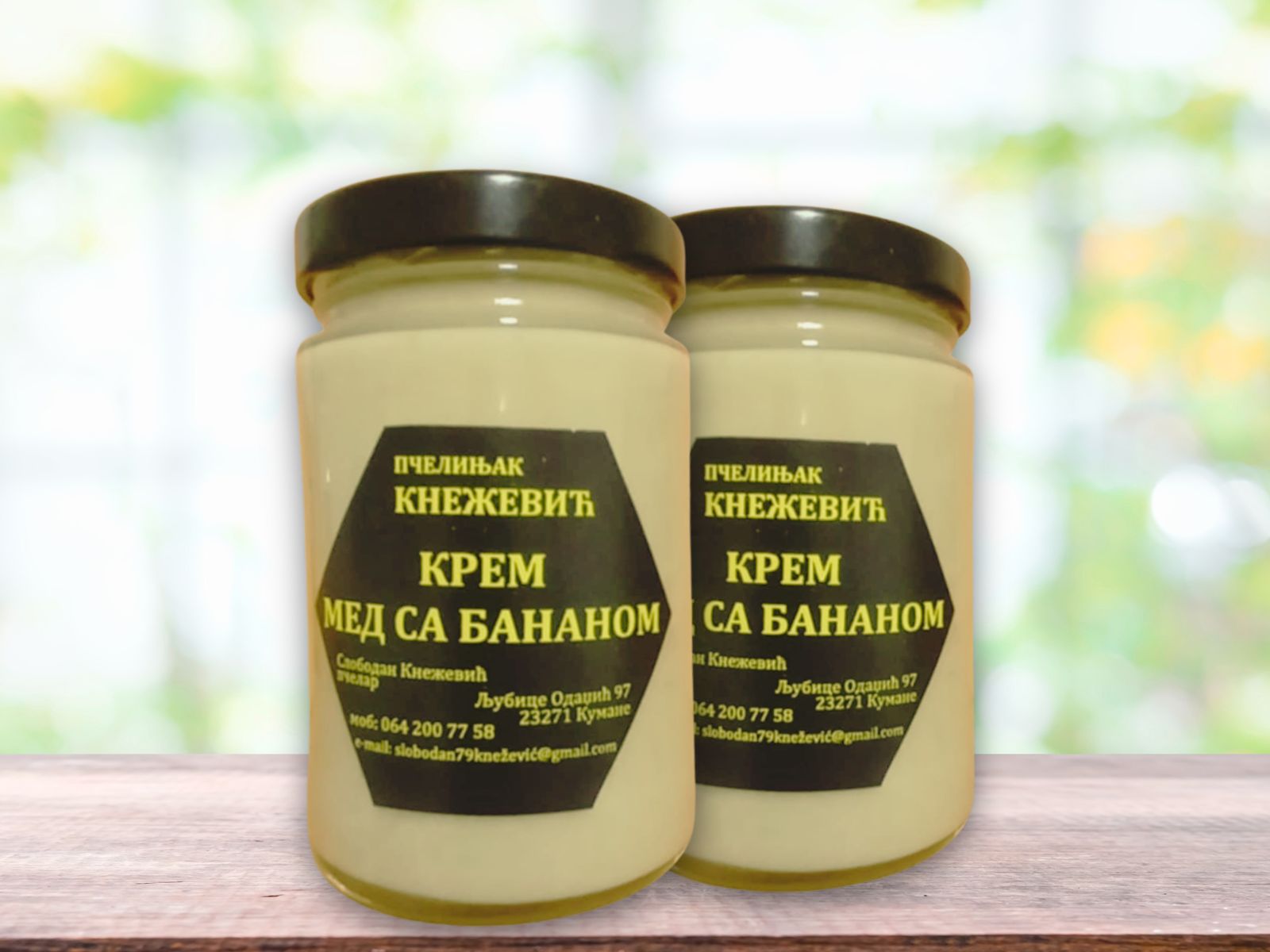 krem med sa bananom